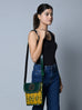 Vibrant Heritage Ajrakh Satchel Classy Leather Bags