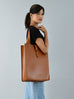 Chestnut Elegance Leather Tote Classy Leather Bags