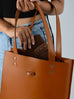 Chestnut Elegance Leather Tote Classy Leather Bags