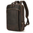 Double Zipper Main Bag Genuine Leather Large Capacity Crazy Horse Leather Outdoor Travel Leisure Backpack Social Buzz eSIMs