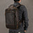 Double Zipper Main Bag Genuine Leather Large Capacity Crazy Horse Leather Outdoor Travel Leisure Backpack Social Buzz eSIMs