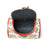Cylindrical Block Printed Leather Bag Classy Leather Bags