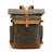 Backpack Crazy Horse Leather Leisure Travel Bag Men's Backpack Oil Wax Handheld Canvas Computer Social Buzz eSIMs