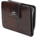 Mancini Croco2 Women’s Medium Clutch Wallet with Enhanced RFID Protection Mancini