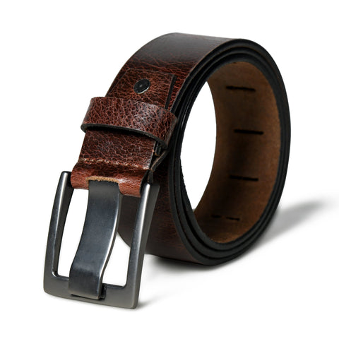 Timberline Dark Brown Leather Belt Classy Leather Bags