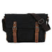 Waxed Canvas Messenger Bag Waxed Courier Bag Canvas Shoulder Bag Men Satchel Briefcase Vintage Crossbody Bag RockCow Leather Studio