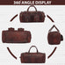 Vintage Dark Brown Traveller Duffle Bag Classy Leather Bags