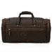 Crazy Horse Leather Duffle Bag Retro Large Capacity Tote Travel Bag Mens Weekender Overnight Bag RockCow Leather Studio