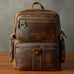New Arrival Vintage Backpack Crazy Horse Leather Men Travel Backpack Casual Backpack ESS3983 RockCow Leather Studio