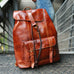 Flash Sale Full Grain Leather Travel Backpack Handmade Leather Backpack RockCow Leather Studio