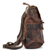 Crazy Horse Leather Travel Backpack Retro Style Full Grain Leather Laptop Backpack For Men RockCow Leather Studio