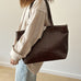 Leather Tote Bag for Women, Extra Large Leather Tote Bags for Work, Women's Full Grain Leather Tote RockCow Leather Studio