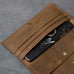 Crazy Horse Leather Men Long Wallet Bifold Wallet Card Holder Long Clutch ESS1182 RockCow Leather Studio