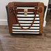 Cabrelli Sally Stripe Carry on Rollerbrief Black White Cognac