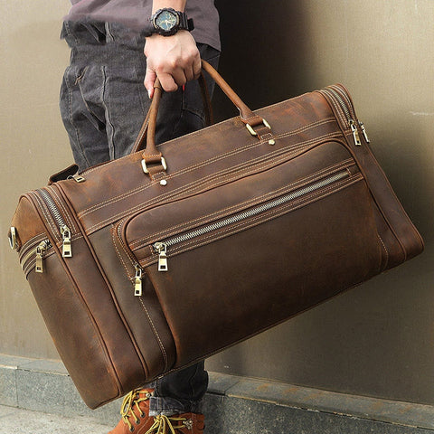 Luggage Crazy Horse Leather Long-distance Travel Social Buzz eSIMs