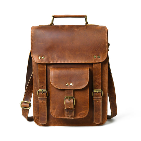 Front Pocket Daily Messenger Bag Classy Leather Bags