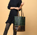 Green Women's Leather Tote Classy Leather Bags