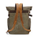 Backpack Crazy Horse Leather Leisure Travel Bag Men's Backpack Oil Wax Handheld Canvas Computer Social Buzz eSIMs