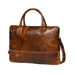 Modernist Leather Laptop Bag- Brown Classy Leather Bags