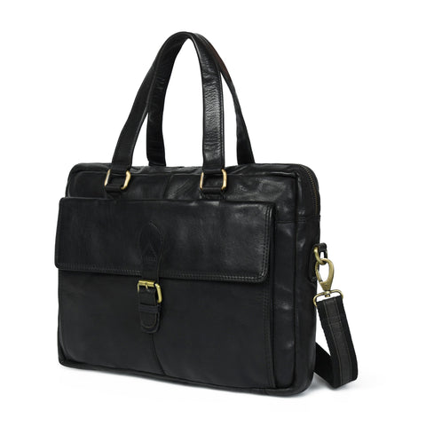 The Modern Briefcase Black Classy Leather Bags