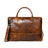 Modernist Leather Laptop Bag- Brown Classy Leather Bags
