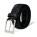 Braided Black Canvas Belt Classy Leather Bags