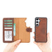 Magic Samsung Galaxy S25 Plus Detachable Leather Wallet Case - LuggageDesigners
