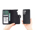 Magic Samsung Galaxy S24 Leather Detachable Wallet Case Mizuri Leather