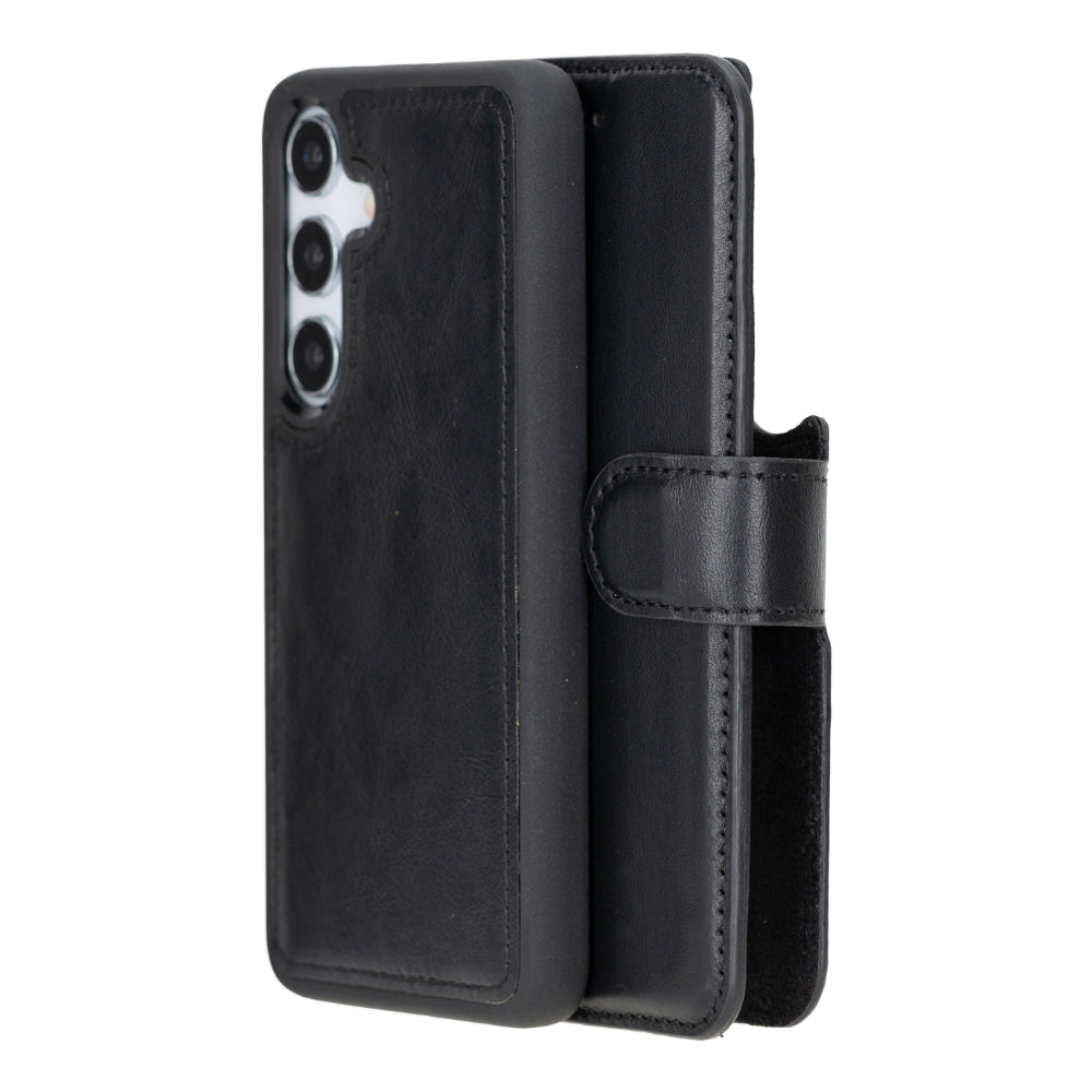 Magic Samsung Galaxy S25 Detachable Leather Wallet Case Mizuri Leather