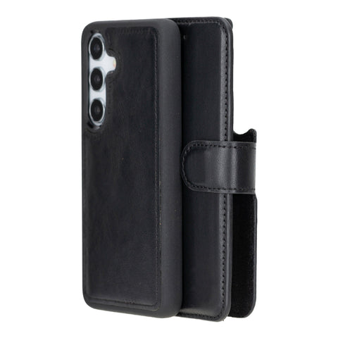 Magic Samsung Galaxy S25 Detachable Leather Wallet Case Mizuri Leather