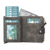 Leather Zip Mechanical Card Holder Mizuri Leather