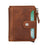 Leather Zip Mechanical Card Holder Mizuri Leather