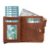 Leather Zip Mechanical Card Holder Mizuri Leather
