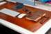 Natural Leather Desk Mat (37 cm x 80 cm) Mizuri Leather