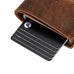 Palertag Zip Mechanical Leather Card Holder with AirTag Slot Mizuri Leather