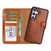 Magic Samsung Galaxy S25 Detachable Leather Wallet Case Mizuri Leather