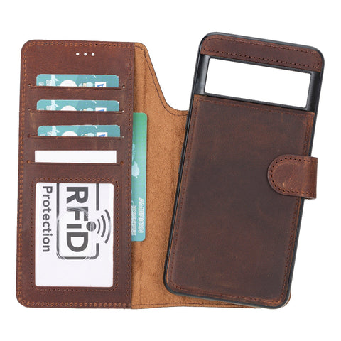 Magic Google Pixel 8 Pro Detachable Leather Wallet Case Mizuri Leather