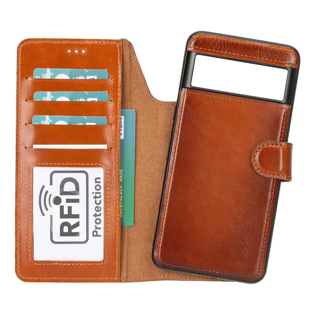 Magic Google Pixel 10 Pro XL Detachable Leather Wallet Case - LuggageDesigners