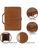 Classic Bible Leather Cover - Tan Classy Leather Bags