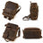 Crazy Horse Leather Travel Backpack Retro Cowhide Leather School Backpack Large Capacity Laptop Backpack RockCow Leather Studio