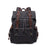 Outing Waxed Canvas Leather Backpack, Big Capacity Laptop Backpack, Vintage Waterproof Shoulder School Bag 5358 RockCow Leather Studio