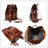 Flash Sale Full Grain Leather Travel Backpack Handmade Leather Backpack RockCow Leather Studio