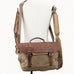 Waterproof Canvas DSLR Camera Bag Canvas Shoulder Camera Bag Messenger Bag QSM3032 RockCow Leather Studio