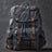 Waxed Canvas With Leather Backpack Vintage Large Capacity Backpack Travel Backpack RockCow Leather Studio