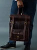 Hawk Roll-Top Rucksack Classy Leather Bags