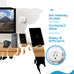 India, Pakistan Plug Adapter - Type D - 5 in 1 - Ultra Compact (PTU-10) Ceptics