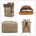 DSLR Camera Backpack Waxed Canvas Camera Backpack Waterproof Backpack RockCow Leather Studio