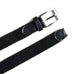 Braided Black Canvas Belt Classy Leather Bags
