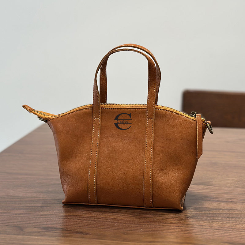 Full Grain Leather Top Handle Bag, Leather Crossbody Bags for Women, Small Leather Shoulder Bag RockCow Leather Studio