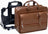 McKlein USA Clinton 17" Leather Patented Detachable Wheeled Laptop Briefcase